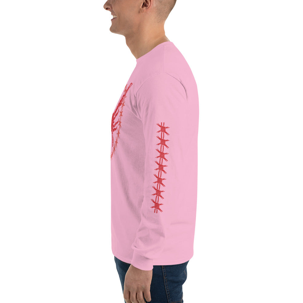 Protect Then Sleeve(Red Ink) Long Sleeve Shirt
