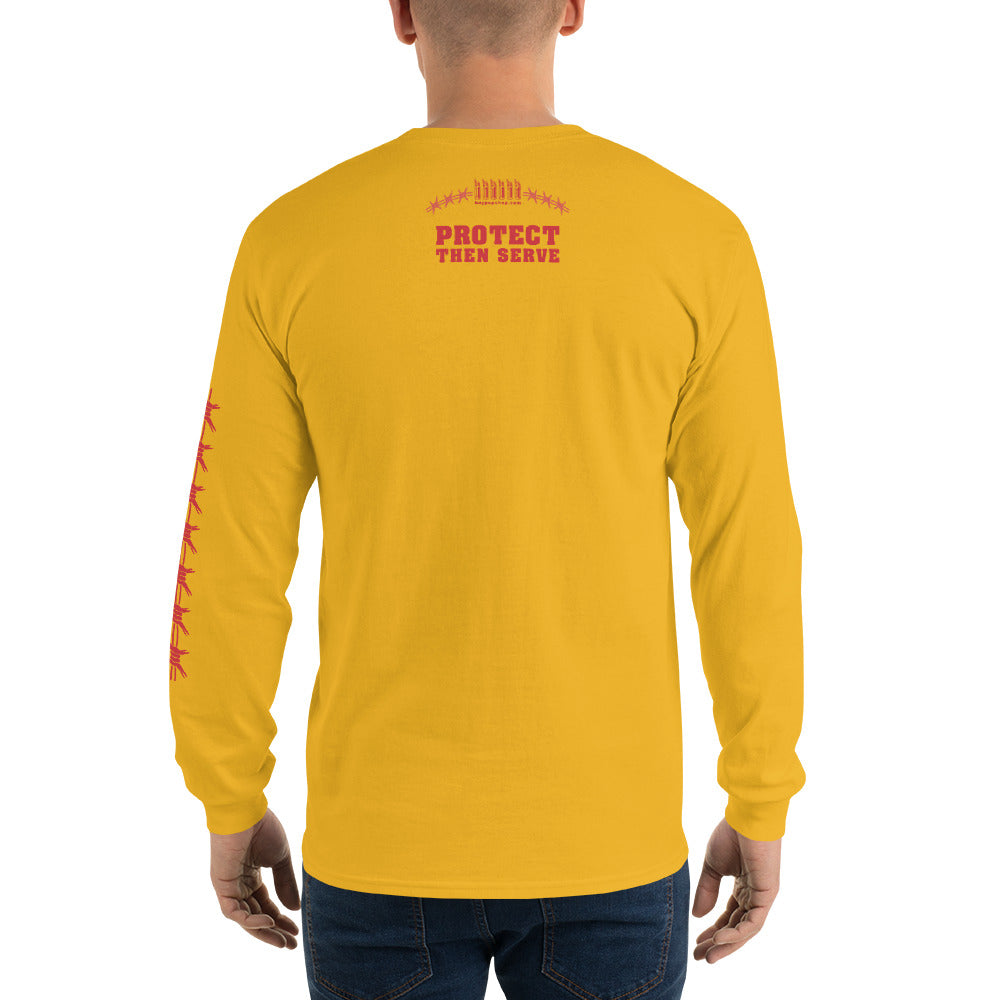 Protect Then Sleeve(Red Ink) Long Sleeve Shirt