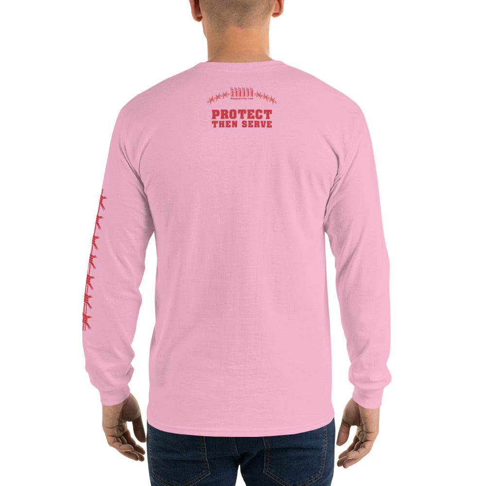Protect Then Sleeve(Red Ink) Long Sleeve Shirt