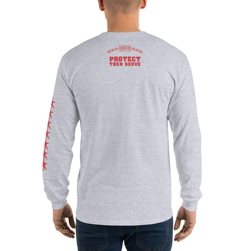 Protect Then Sleeve(Red Ink) Long Sleeve Shirt