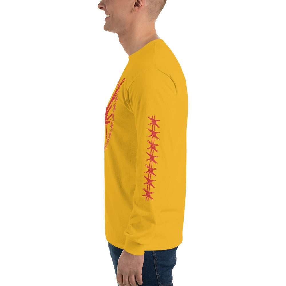 Protect Then Sleeve(Red Ink) Long Sleeve Shirt