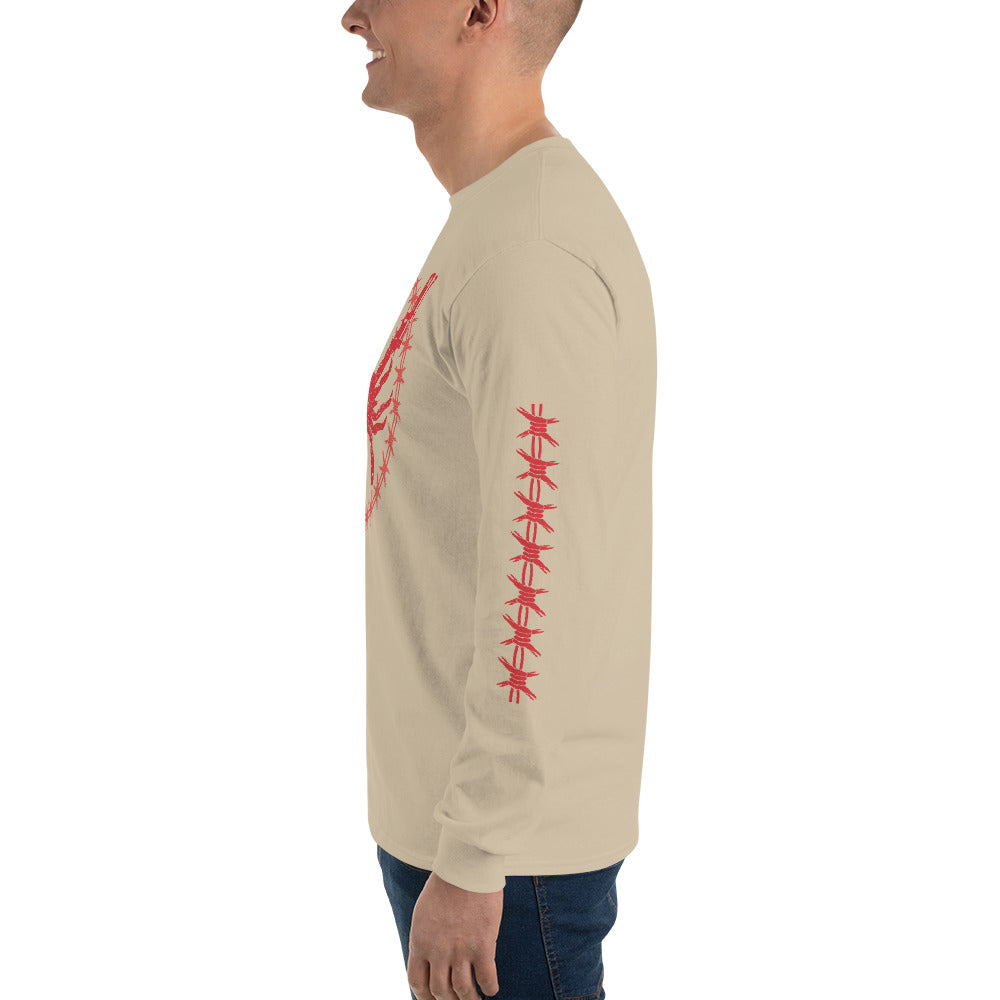 Protect Then Sleeve(Red Ink) Long Sleeve Shirt