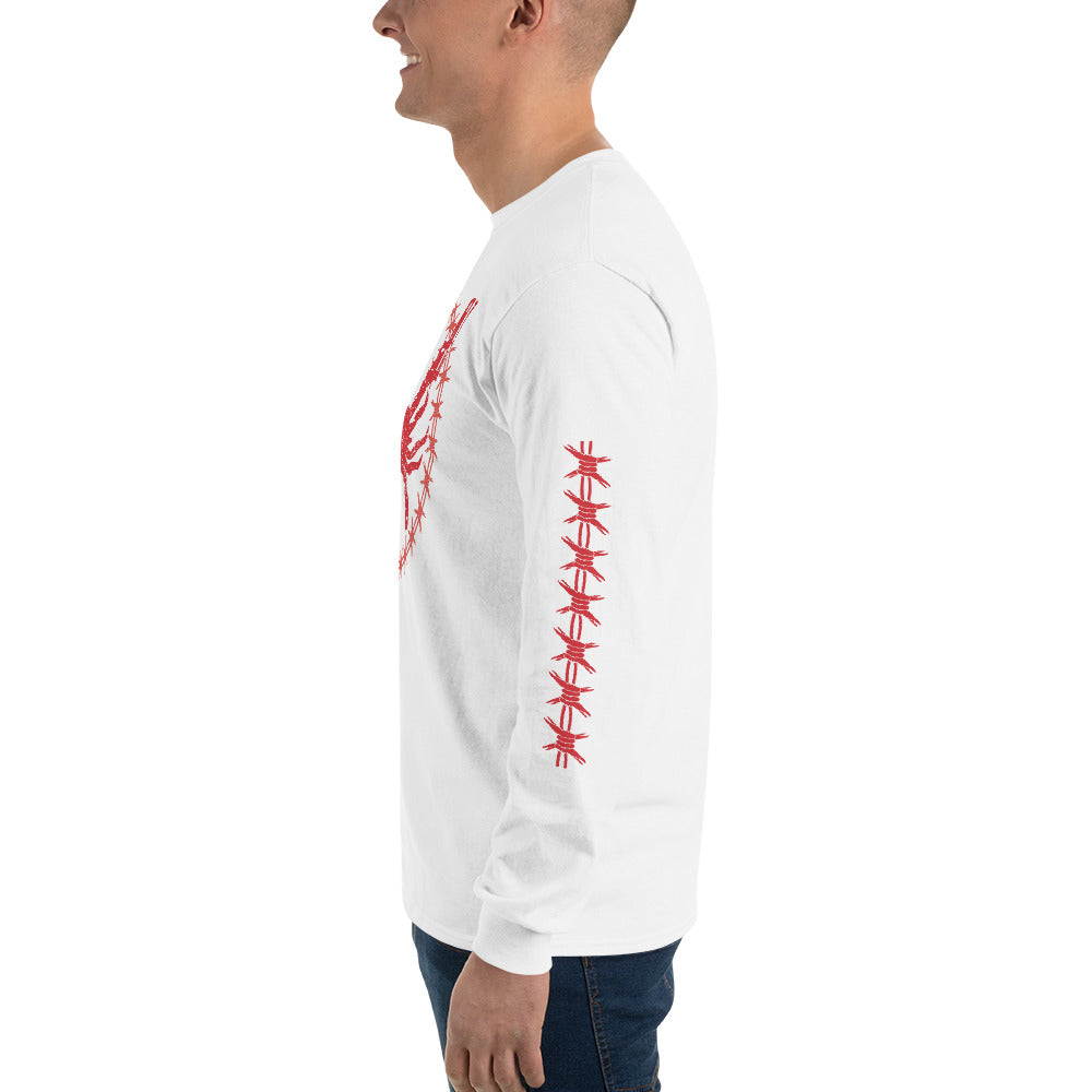 Protect Then Sleeve(Red Ink) Long Sleeve Shirt