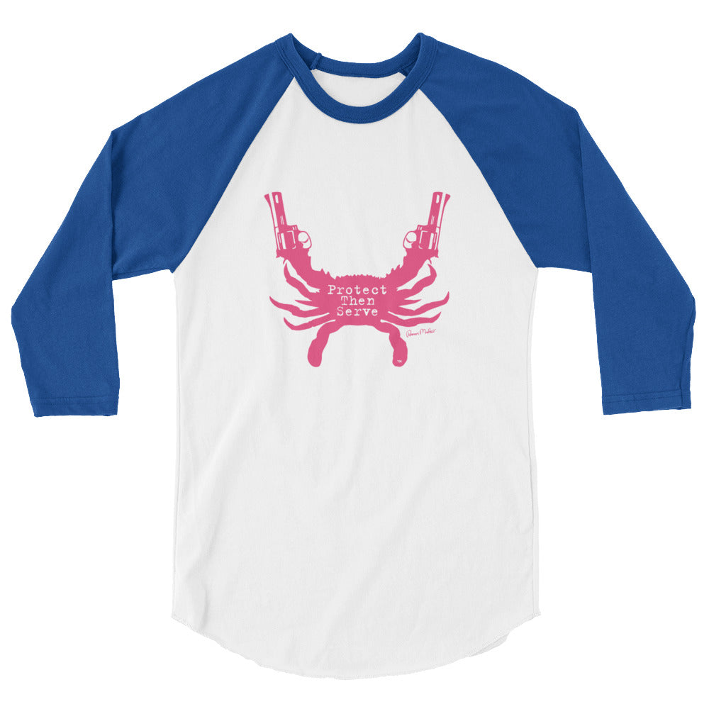 Protect Then Serve 3/4-Sleeve Tee - Pink