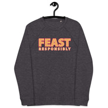 Feast Responsibly Unisex organic raglan sweatshirt