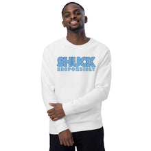 Shuck Responsibly Unisex organic raglan sweatshirt